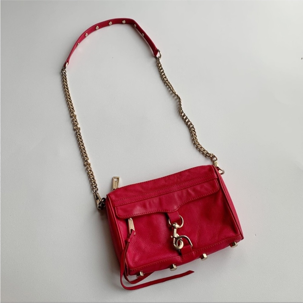 Rebecca Minkoff M.A.C Magenta Crossbody Purse Leather